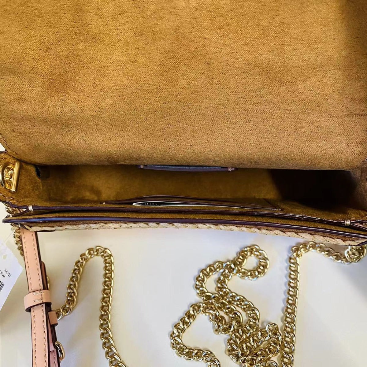 Coach C9925 Kleo Crossbody In Gold/Natural/Faded Blush Coach C9925 Kleo Crossbody In Gold/Natural/Faded Blush